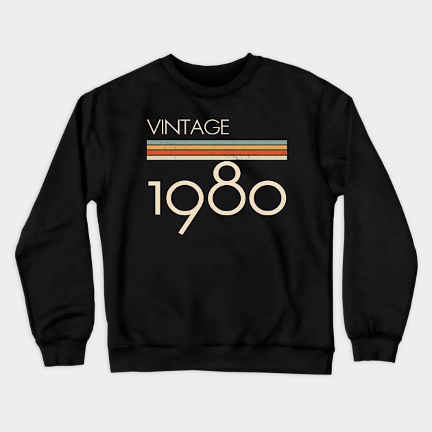 Vintage Classic 1980 Crewneck Sweatshirt by adalynncpowell